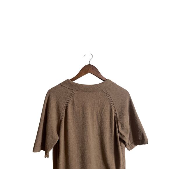 CLOSED Terry Knit Polo Shirt Cotton Mix Retro Minimalist Mens Medium - Picture 7 of 11